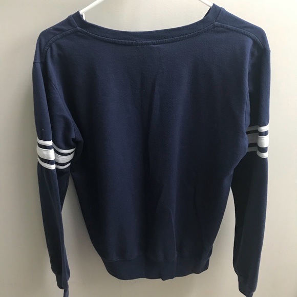 NASA Striped Varsity Crew-Neck Sweater - Picture 2 of 3